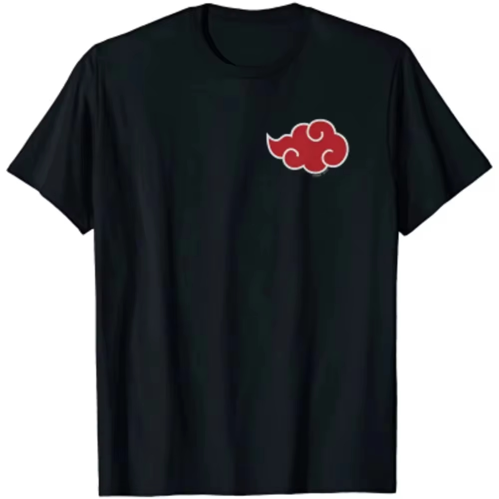 Streetwear Brand Japan - เสื้อยืดพิมพ์ลายเมฆอะคาสึกิ อนิเมะญี่ปุ่น สำหรับผู้ชาย เสื้อยืดแขนสั้นสตรีทแวร์ เสื้อยืดแบรนด์ดังสำหรับผู้ชาย