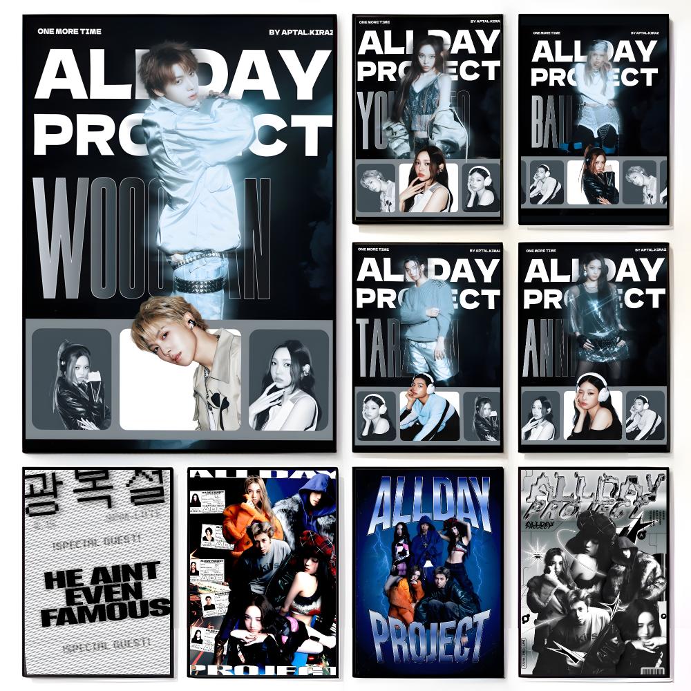 Streetwear Brand Home Decor - โปสเตอร์แบรนด์สตรีทแวร์ A-ALLDAY PROJECT ภาพพิมพ์ตกแต่งผนังห้องเด็กสไตล์อเมริกัน