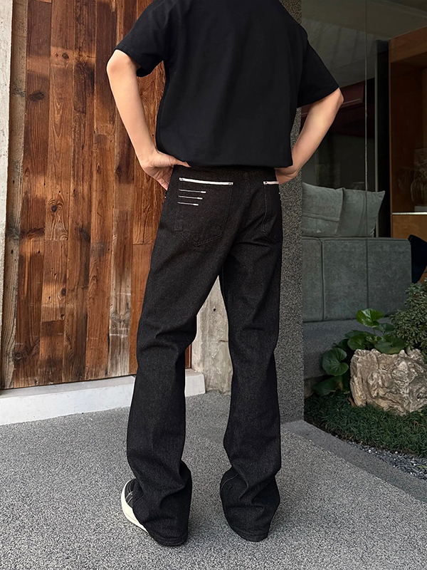 Streetwear Brand Denim - กางเกงยีนส์ Cleanfit American High Street ทรงสกินนี่แฟลร์