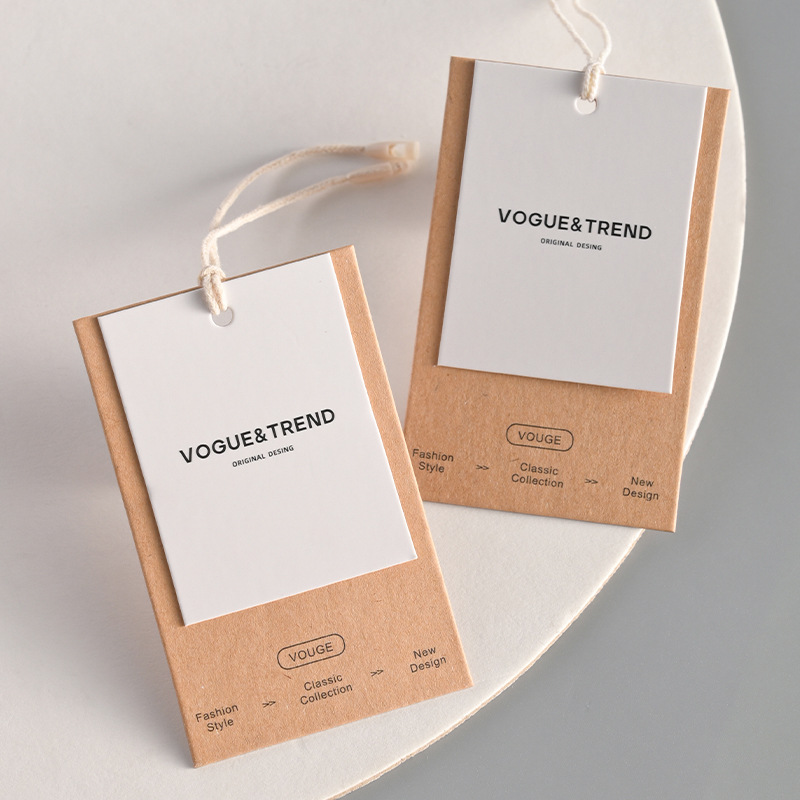 Streetwear Brand Tags - ป้ายแขวนกระดาษคราฟท์วินเทจแบบกำหนดเอง ออกแบบฟรี โลโก้ส่วนตัว อุปกรณ์เสริมสำหรับเสื้อผ้าแบรนด์สตรีทแวร์