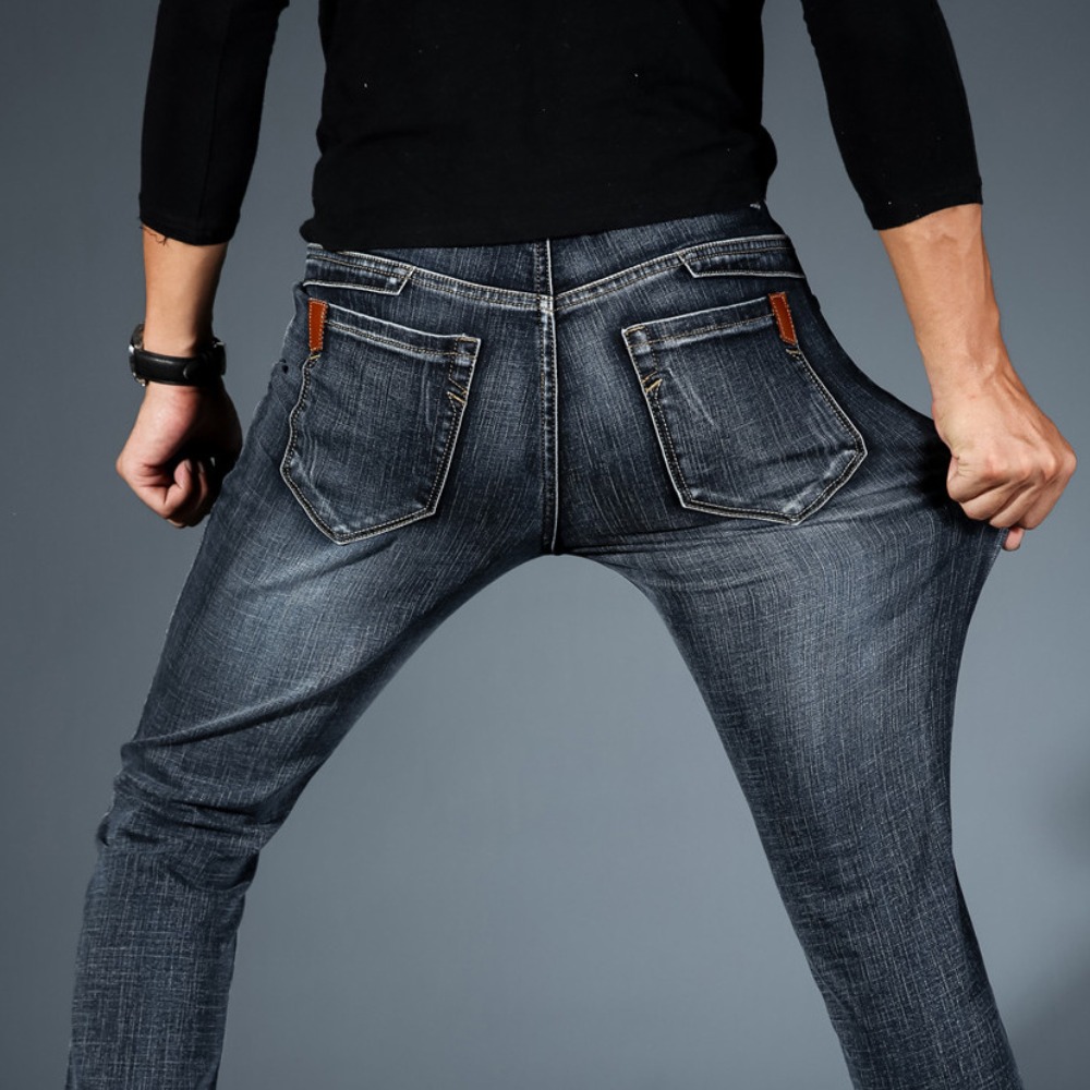กางเกงยีนส์ทรงสกินนี่ผ้ายืดสไต - Streetwear Brand Denim บทวิจารณ์และราคา