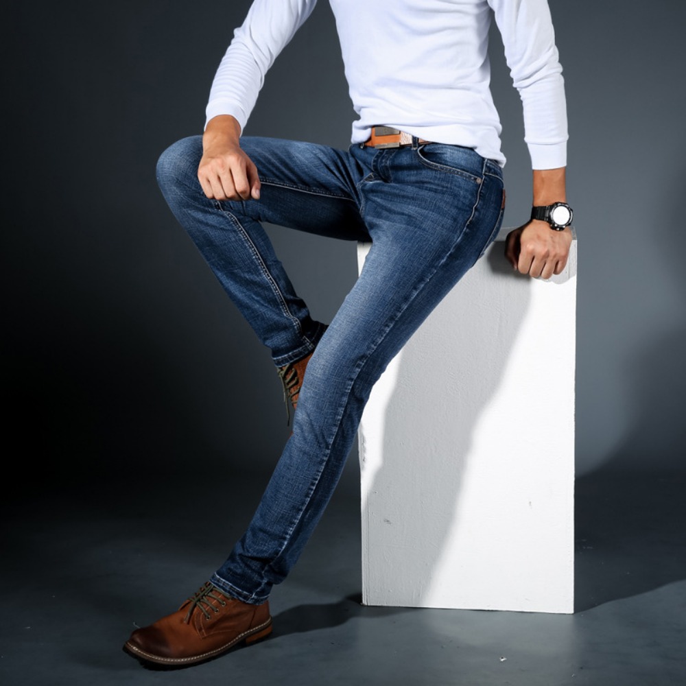 กางเกงยีนส์ทรงสกินนี่ผ้ายืดสไต - Streetwear Brand Denim บทวิจารณ์และราคา