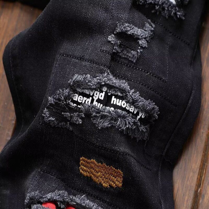 กางเกงยีนส์ขาดสไตล์สตรีทแฟชั่น - Streetwear Brand Denim บทวิจารณ์และราคา