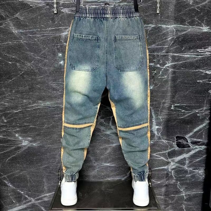 กางเกงฮาเร็มขายาวสำหรับผู้ชาย2 - Streetwear Brand Denim บทวิจารณ์และราคา