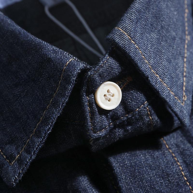 สไตล์ญี่ปุ่นย้อนยุคเสื้อเชิ้ตย - Streetwear Brand Denim บทวิจารณ์และราคา