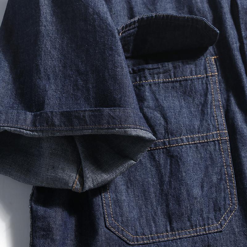 สไตล์ญี่ปุ่นย้อนยุคเสื้อเชิ้ตย - Streetwear Brand Denim บทวิจารณ์และราคา