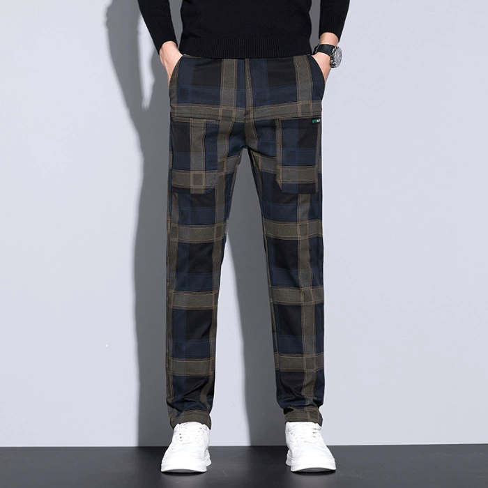 กางเกงลายสก๊อตผู้ชาย – กางเกงล - Streetwear Brand Tags บทวิจารณ์และราคา