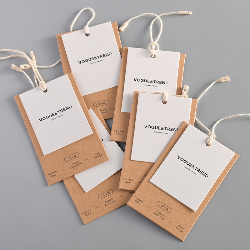 ป้ายแขวนกระดาษคราฟท์วินเทจแบบก - Streetwear Brand Tags บทวิจารณ์และราคา