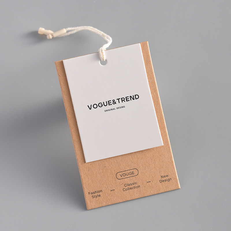 ป้ายแขวนกระดาษคราฟท์วินเทจแบบก - Streetwear Brand Tags บทวิจารณ์และราคา