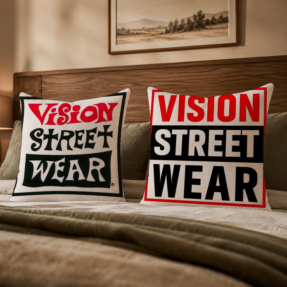 ปลอกหมอนอิงแบรนด์ดัง V-Vision  - Streetwear Brand Home Decor บทวิจารณ์และราคา
