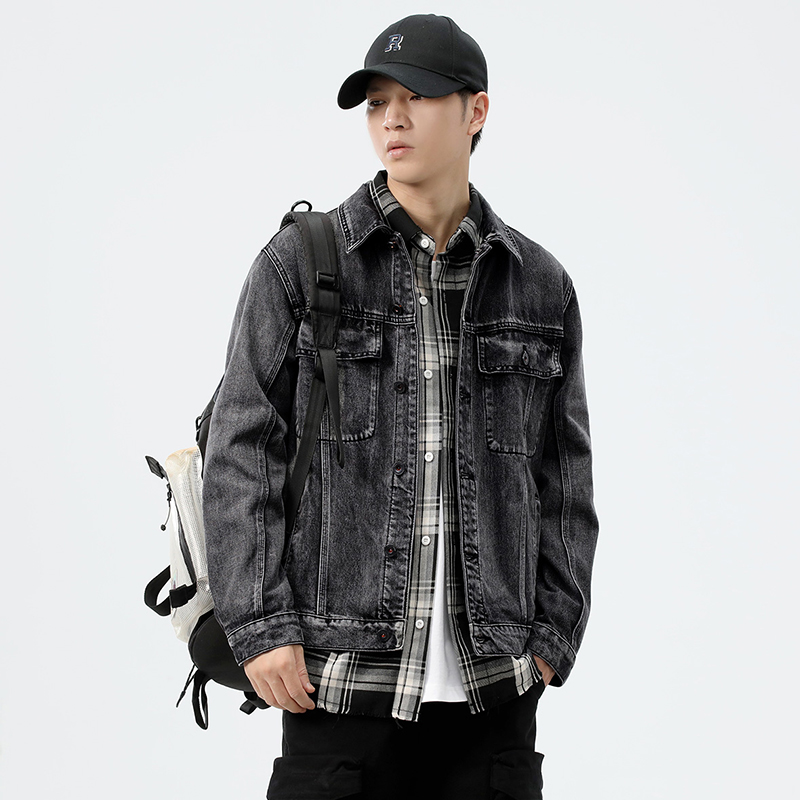 เสื้อแจ็คเก็ตยีนส์ทรงหลวมสไตล์ - Streetwear Brand Denim บทวิจารณ์และราคา
