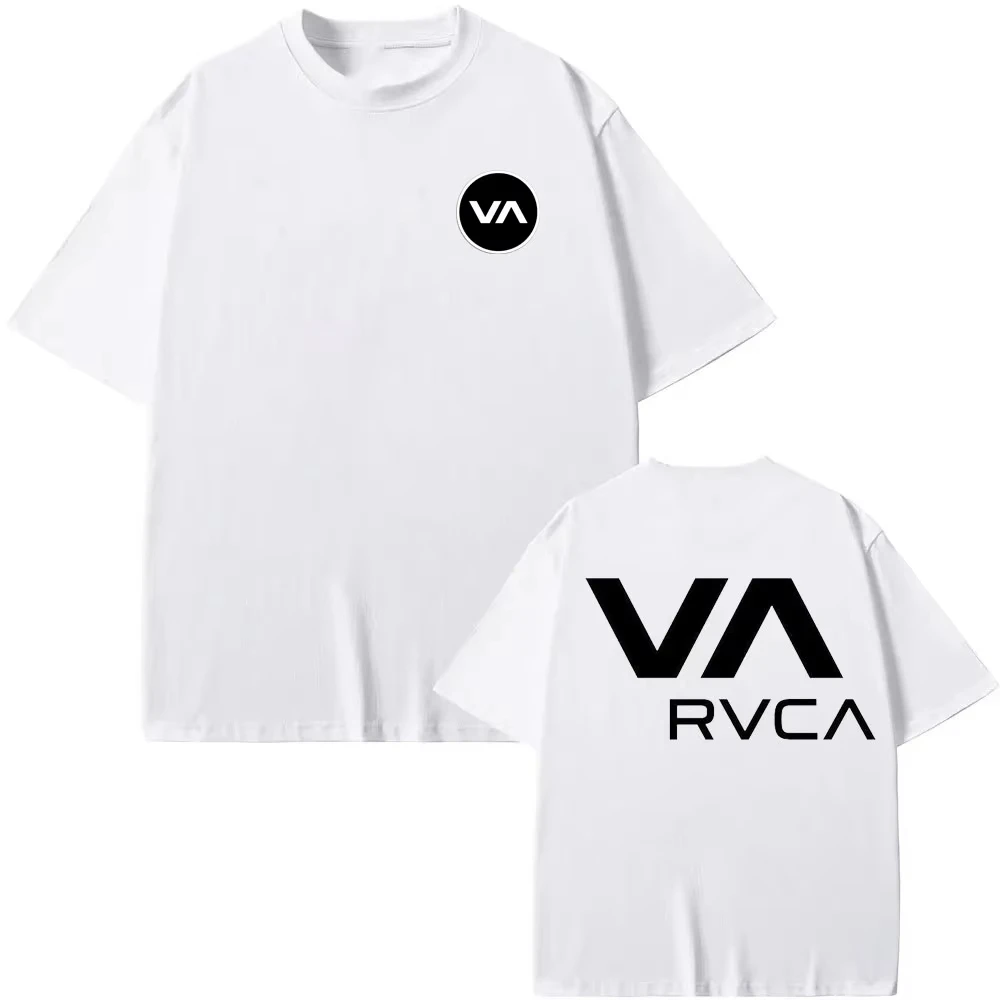 RVCA เสื้อยืดสีดำเสื้อยืดฤดูร้ - Streetwear Brand Fashion บทวิจารณ์และราคา